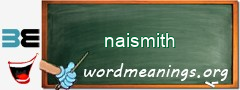 WordMeaning blackboard for naismith
